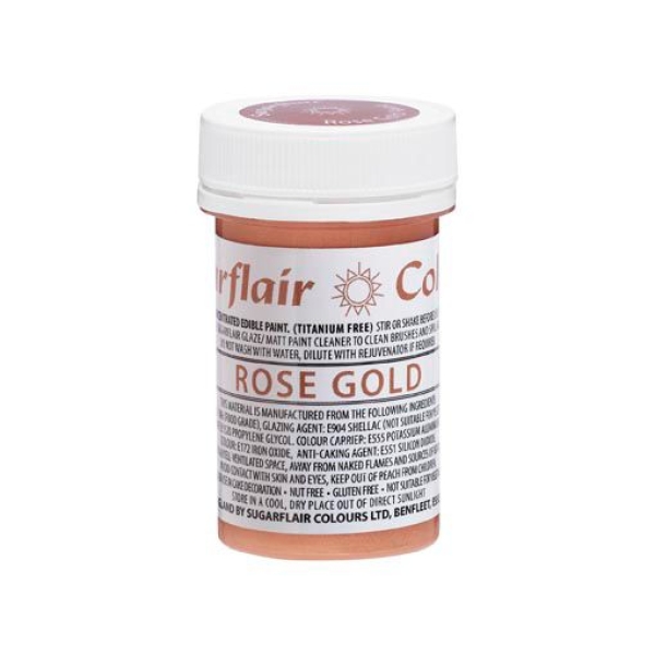 Edible Droplet Paint - Rose Gold - E171 Free